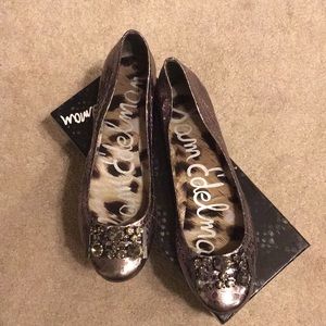 Sam Edelman pewter flats